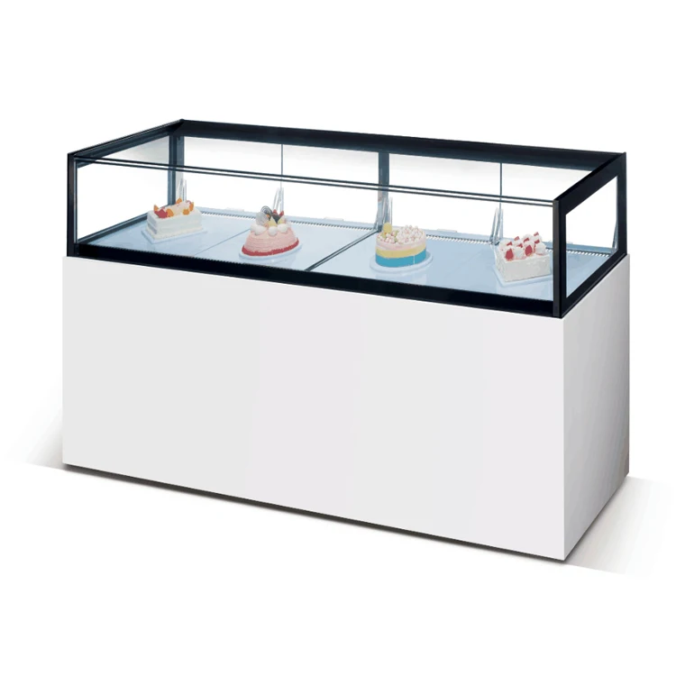 Commercial Right Angle Chocolate Drawer Showcase White marble cake showcase Sushi Dessert freezer