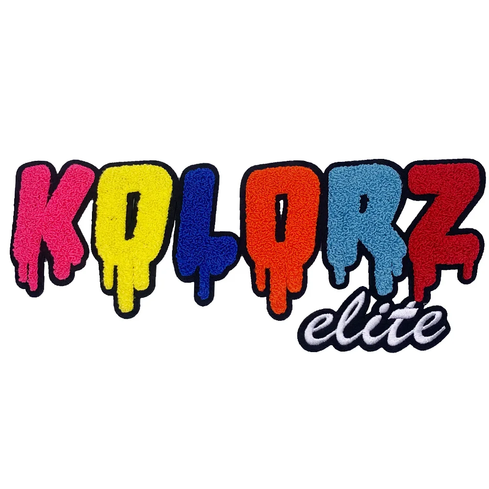 Высококачественные нашивки с буквами из синели, нашивки с вышивкой, нашивки для одежды