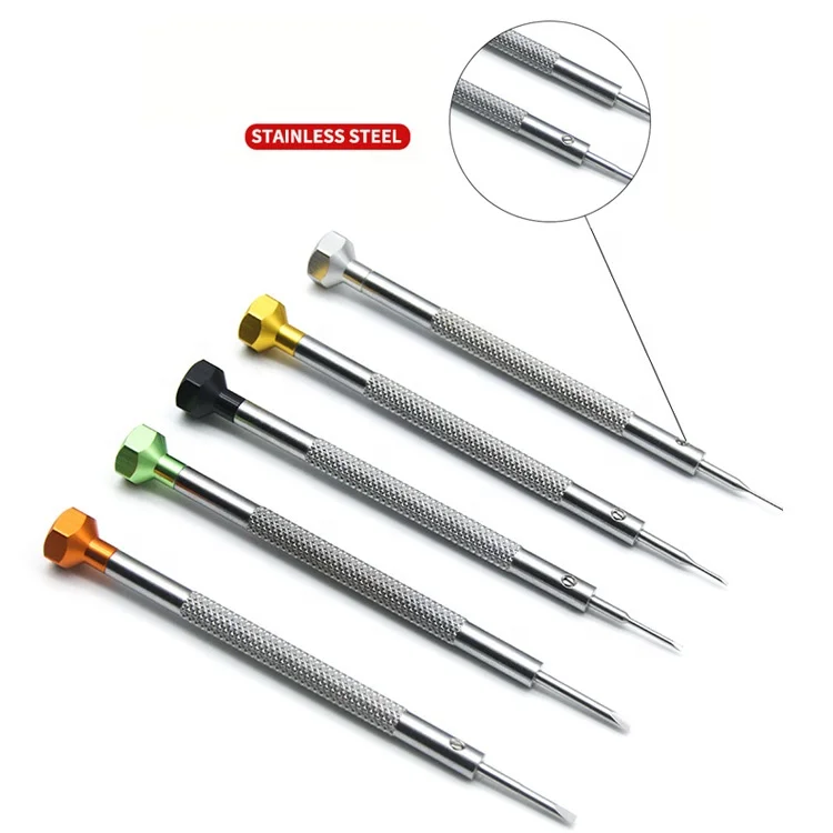 High quality Precise Slotted Cross Screwdriver Stainless Steel Watch Repair  Screwdrivers for Watchmaker