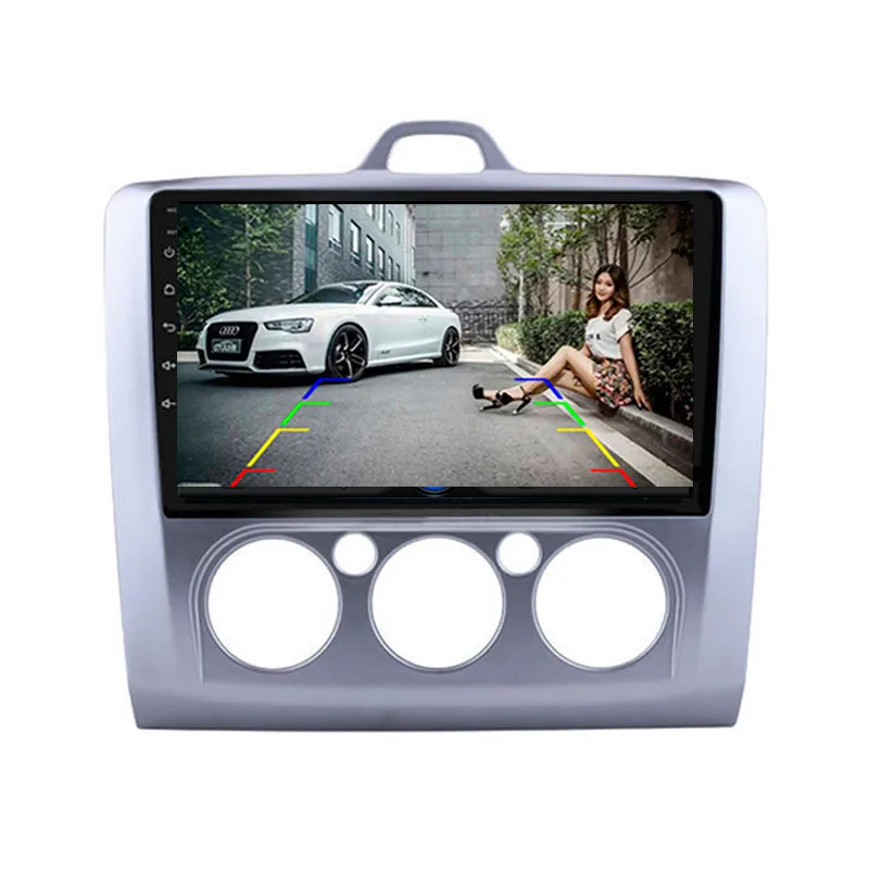 9' 2 Din GPS Android 9.1 Car Radio Autoradio Stereo BT with Frame For Ford/Focus/Exi/MT 2004-2011