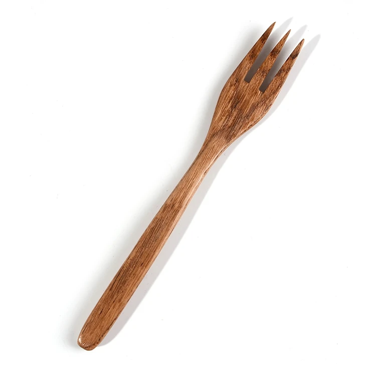 
Japanese Eco-Friendly Silver Dinner Wooden Salad Fruit Compostable Wooden Cutlery Flatware Fork 
