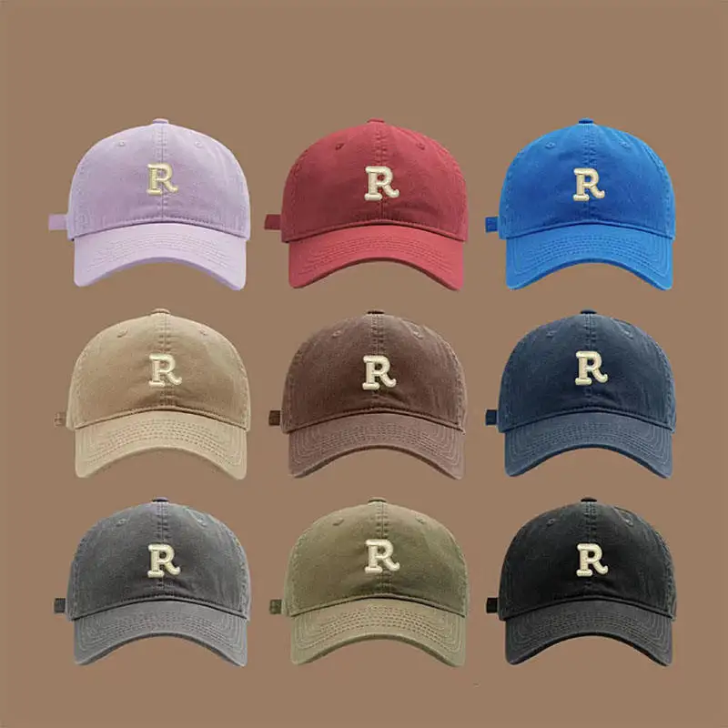 Wholesale Custom Logo 6 Panel Men Unstructured Low Profile Dad Hat,100% Cotton Vintage Laser Letter Patch Embroidery Dad Cap