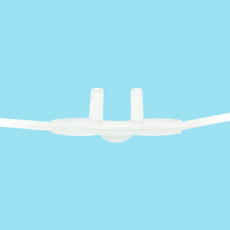 Adults high flow disposable medical grade PVC nasal oxygen cannula therapy