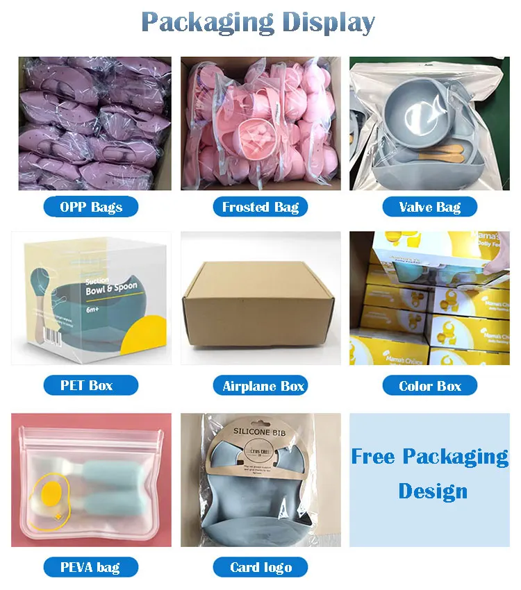 Divided Food Feeding Bowl Silicone Baby Tableware Kids Dinner Suction Cup Baby Silicone Tableware Plate Bowl Set