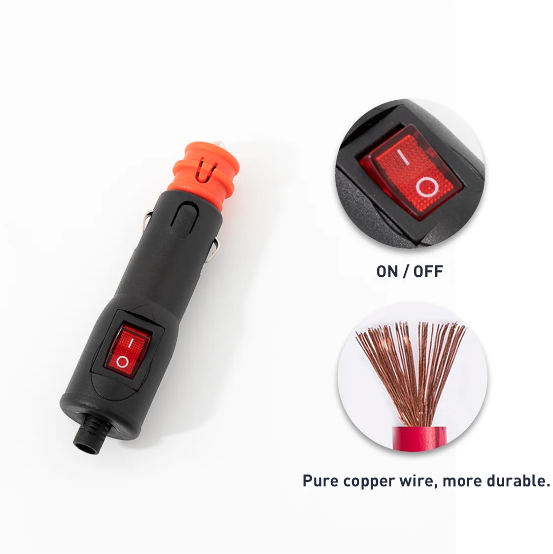 OEM ODM manufacturer of custom car charger plug charger type right angle cigarette lighter plug