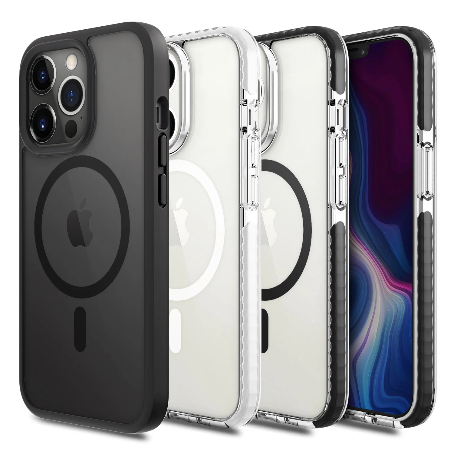 Wholesale Hot Clear Shockproof Magnetic Suction for Wireless Charging  For iPhone 13 Pro Max  magsafes case For iPhone 14 case
