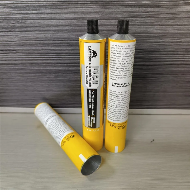 125g PVC-U Package Aluminum Tubes for Neoprene Contact Glue Collapsible Tube Super Instant Epoxy Glue Cyanoacrylate 502