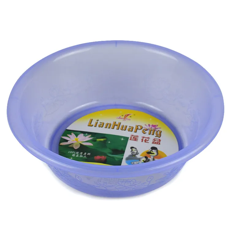 Wholesaler bathroom stackable bath water plastic hair wash basin for sale