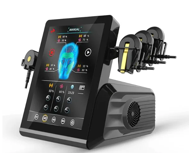 Newest EM RF skin lifting EMS sculpting EMRF and facial muscle stimulation machine for forehead & neck