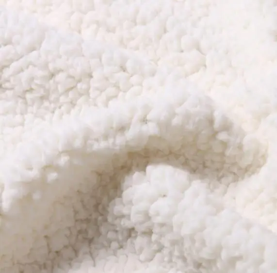 Wholesale Hot selling New Colour Super Soft Warm solid  100% polyester Sherpa  fabric