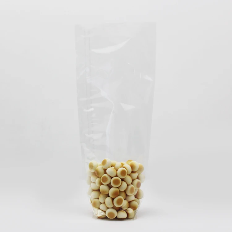 High Quality PE OPP PP Flat Bottom Transparent Bellows Pocket Plastic Bag