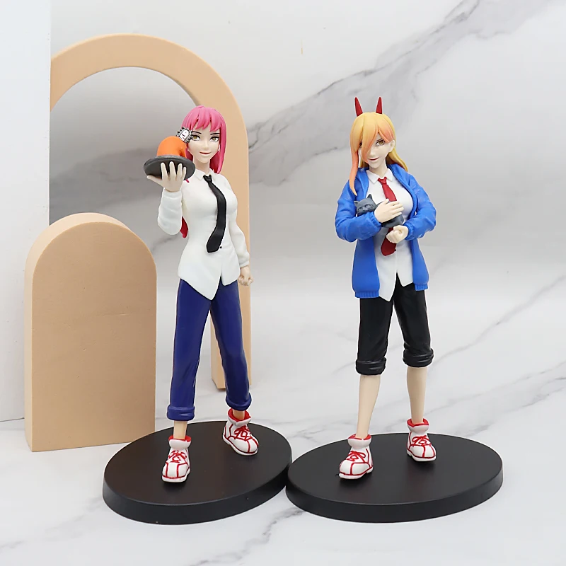 5 Styles the chainsaw man figuras japanese anime toys Makima Pochita Denji Power figure action