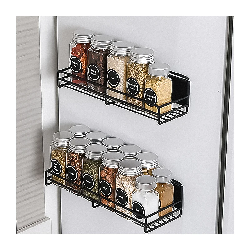 Refrigerator Magnetic Suction Storage Rack Kitchen Side Fresh-Keeping Film Hanging Rack For Fridge