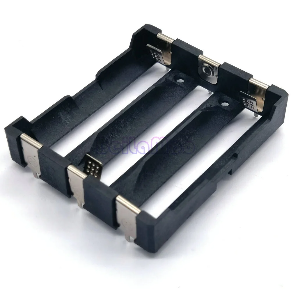 Three 21700 battery holder with PC Pins 20700 cell box battery case
