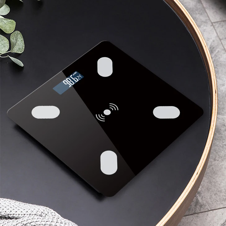 Bluetooth Digital Body Fat Scale Household Electronic Weight Scale Made of Tempered Glass Healthy Smart with OkOk APP Datas