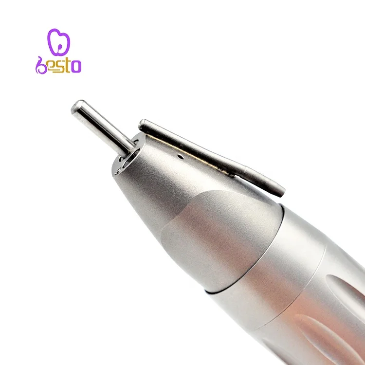 BESTO Dental 1:1 Fiber Optic Straight Handpiece Low Speed Handpiece Contra Angle with Water Tube Dentistry Instrument