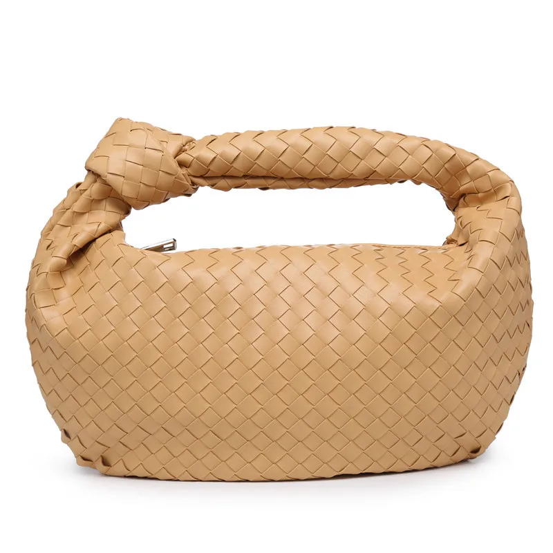 More New Colors Large Woven Women Handbag Luxury Brand Handmade Big Woven Big Cloud Bag