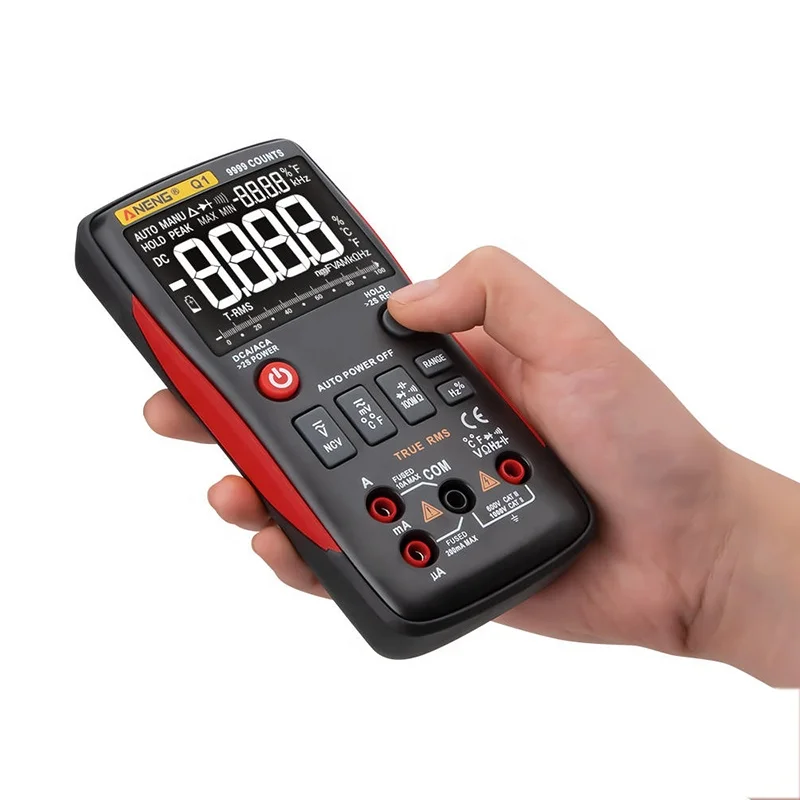Цифровой мультиметр ANENG Q1/Омметр с ЖК-дисплеем и подсветкой