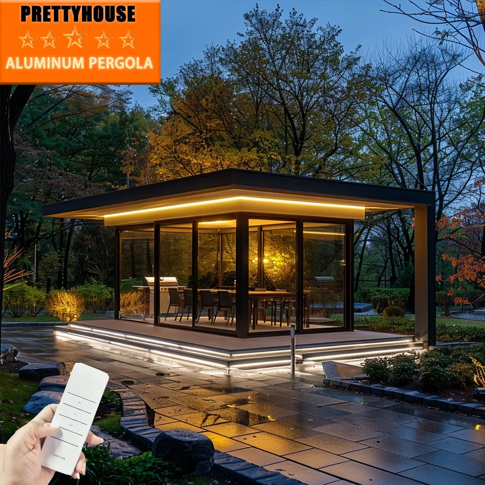 Heavy Duty Sun Louver Weather Proof Aluminum Patio Veranda Pergola