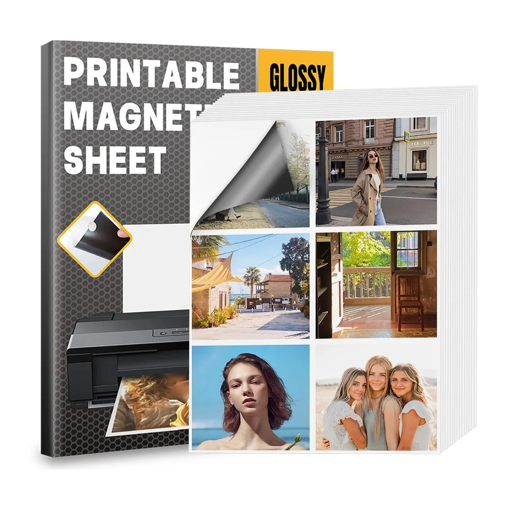 Sheet Magnet Sheets Adhesive A4 Printable Inkjet Flexible for A3 With Rubber Roll Mm 8.5X11 Fridge 11 3Mm Magnetic Photo Paper