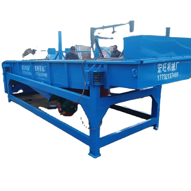 Gravel and sand vibration mechanical shaker separator linear vibrating Screen