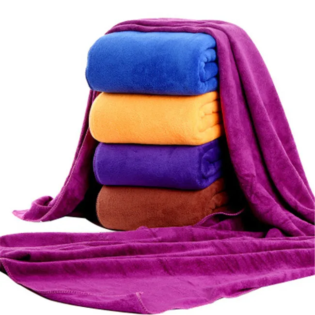 Microfiber salon towel 35*75 custom logo barber shop dry hair scarf scrub car towel