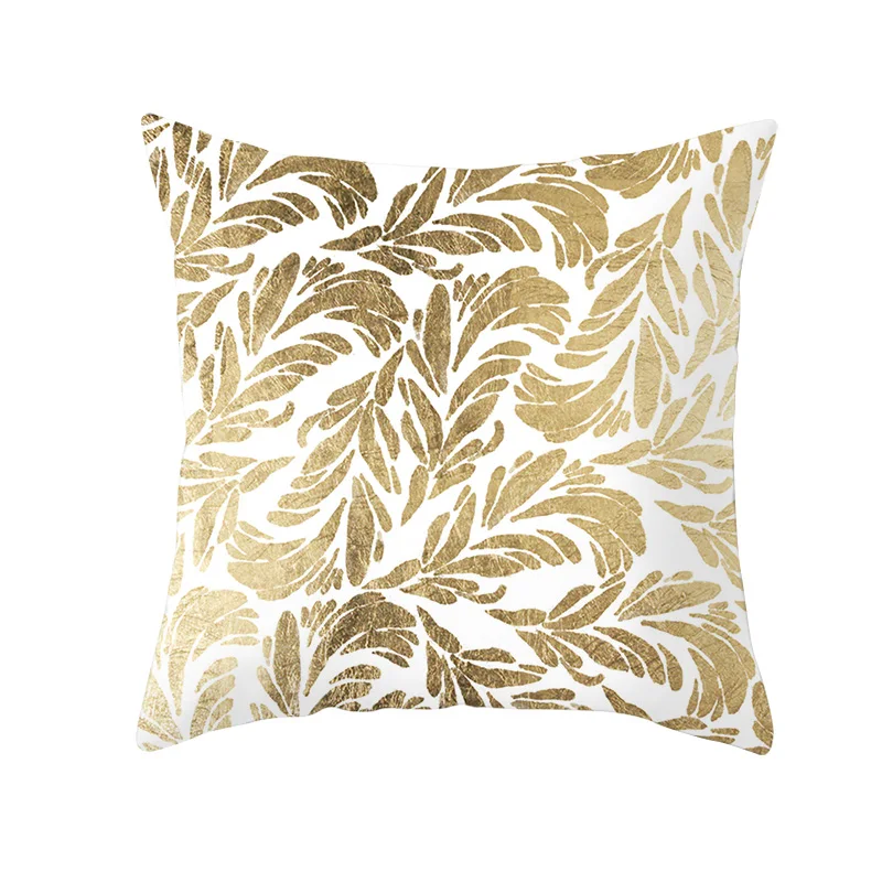 
Hawaii Gold Yellow Palm Leaf Sunflower Pattern Pillowcases Throw Pillow Cover Soft Cushion Cover for Bedroom Chair Car 
