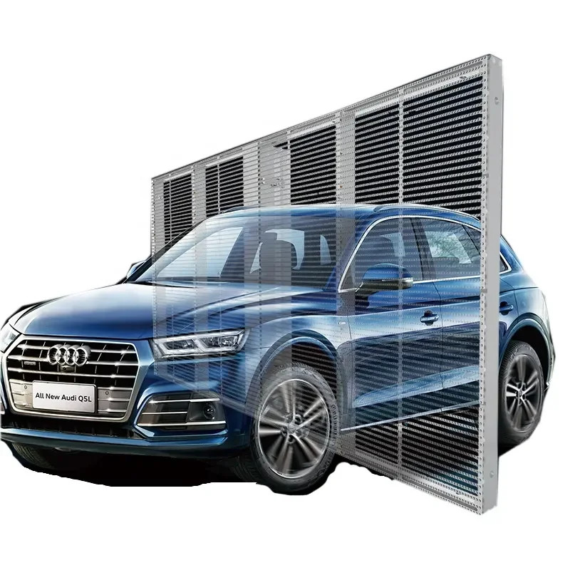 Window LED Transparent Screen Display Glass P2 Indoor Led Screen SDK Video Wall Transparent Led Film Unilumin Indoor Ultra Thin