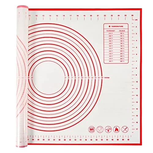 0.4 mm Thickness 260*290mm Silicone Pastry Mat Non-slip Anti-static Household Kitchenware Dough Rolling Mat