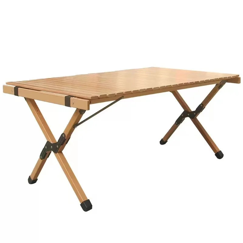 Portable Outdoor Garden Furniture Poker Banquet Catering Barbecuwoodening Picnic Folding Table Wwoodn Rectangular Kitchen Bamboo