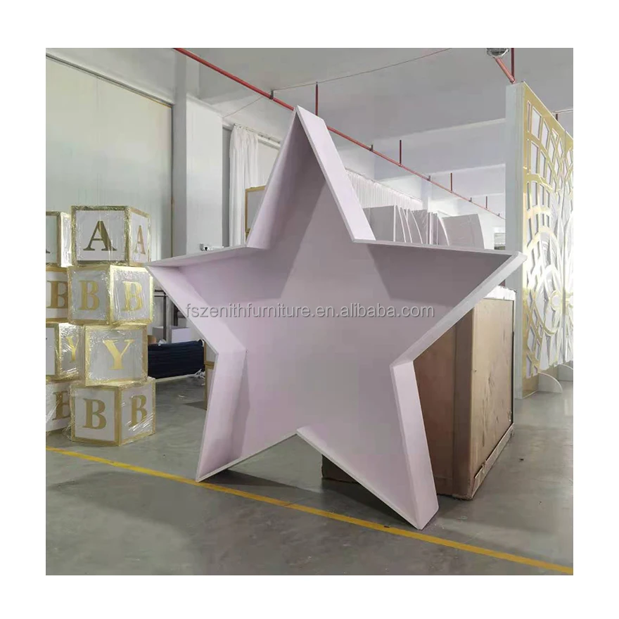 Birthday Party Decor Custom Mosaic Letter Star Alphabet Metal Stand DIY Balloon Frame Number
