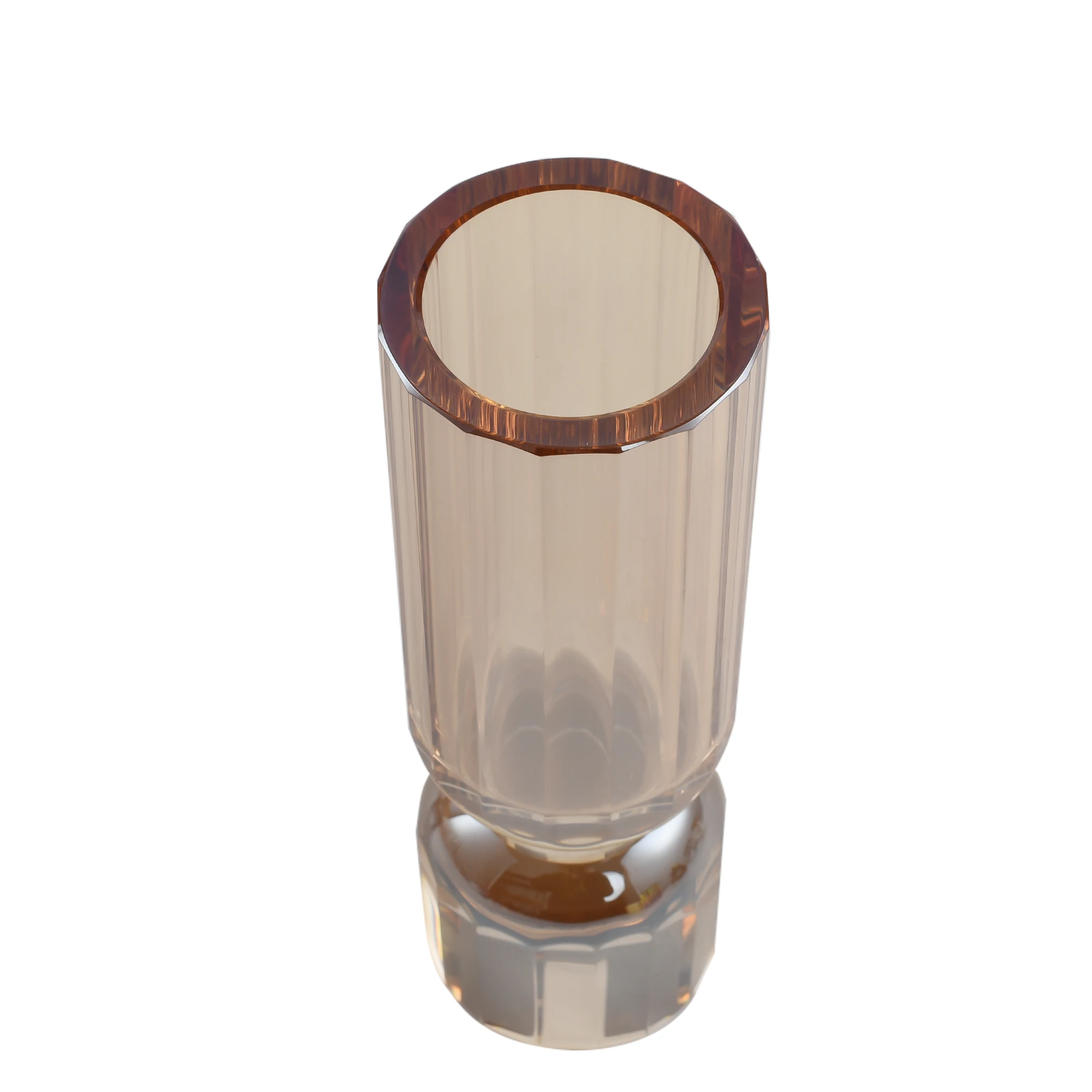 Centerpiece Crystal Decorative Colored Clear Crystal Flower Vase/Crystal Vases for Home Decoration