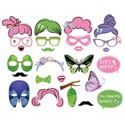 Новый дизайн, принадлежности для вечеринки в стиле бабочки, 25 шт., сувениры для девочек, реквизит для фотобудки, реквизит для вечеринки