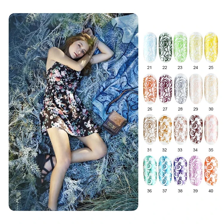 new trend bulk wholesale supplies custom own logo chinese factory Stamping  nail toes gel polish glue