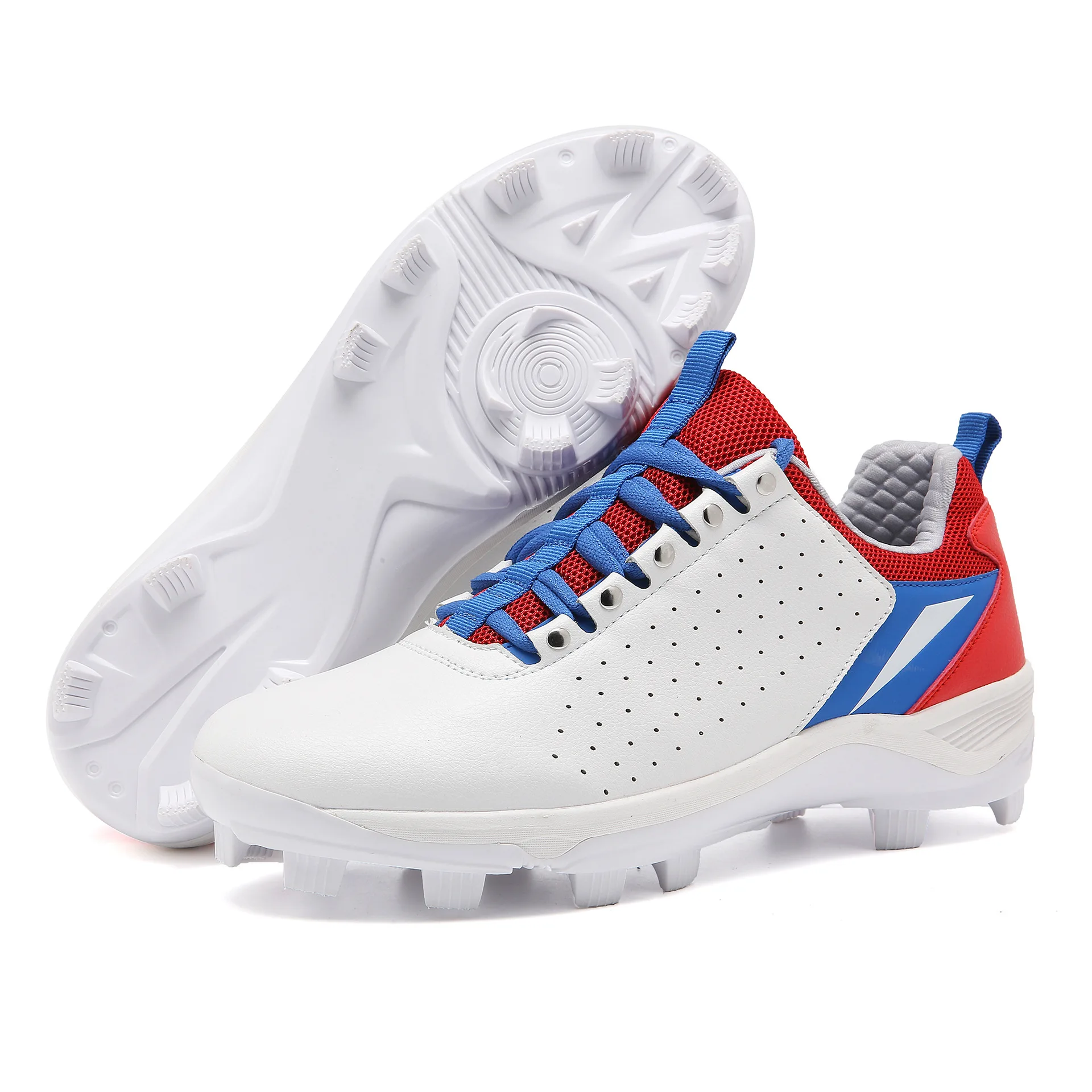 Oem And Softball Shoes Girls Kids Leather Baseball Cleats Rubber Tpu Baseball Shoes Men