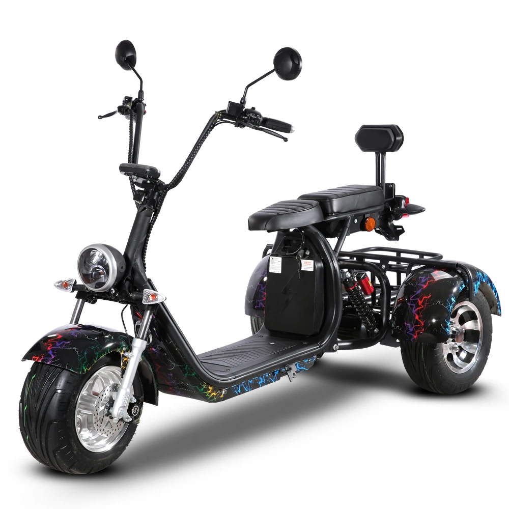 10 inch wide tire off-road electric scooter with storage basket electric bicycle adult electric motorcycle