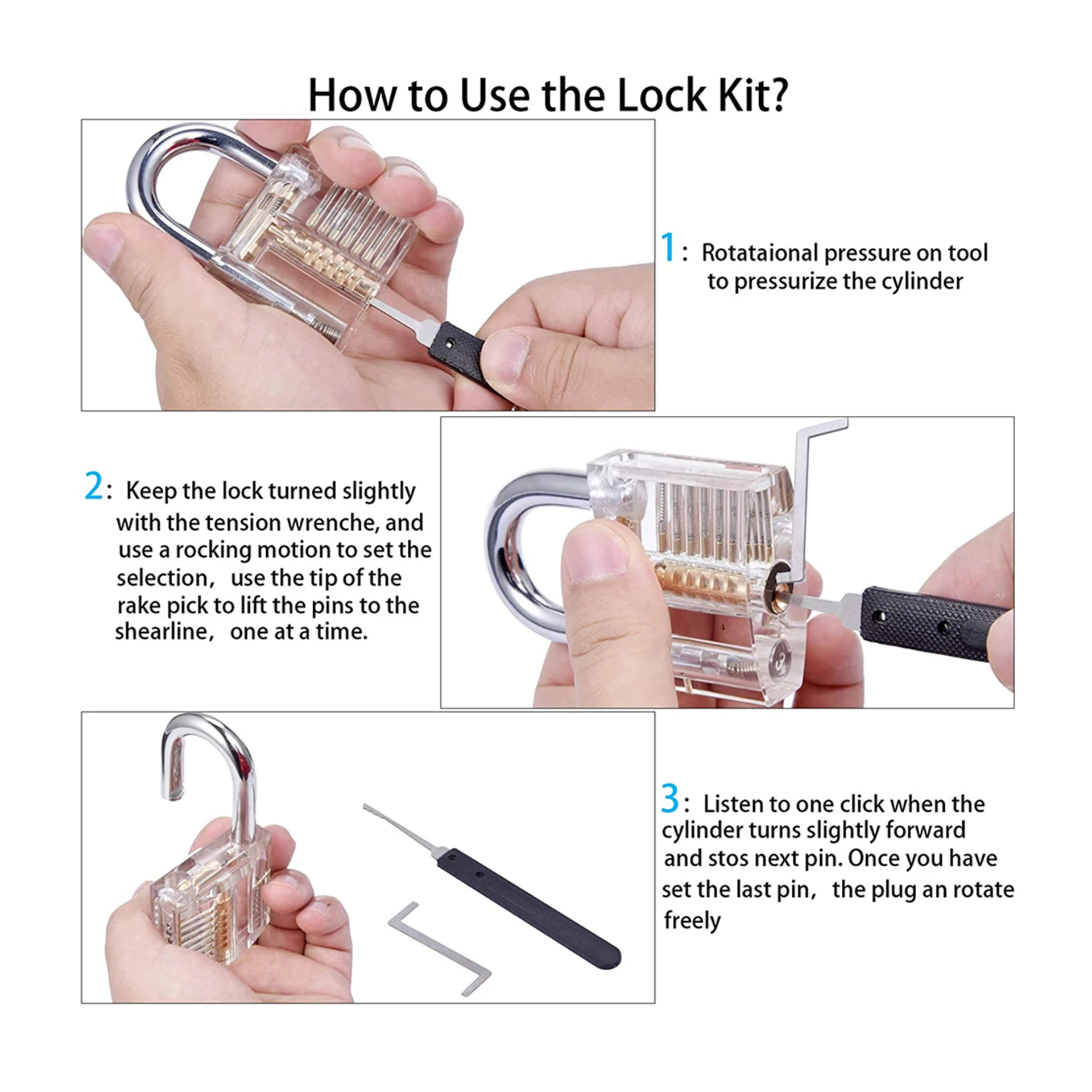 Hot sale factory directly picking dubai door locksmith suppliers tools lock pick set 17pcs with practice lock tool