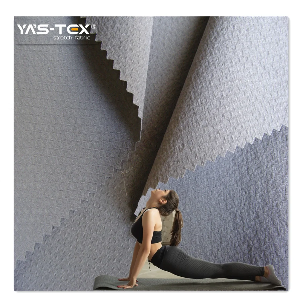 
4 Way Stretch Lycra Nylon Spandex Fabric Anti-UV For Sportswear Yoga Activewear 