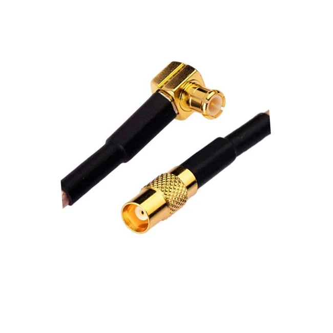 High Frequency Right Angle MCX Male to MCX Female Connector RG316 Antenna Extension Pigtail Cable