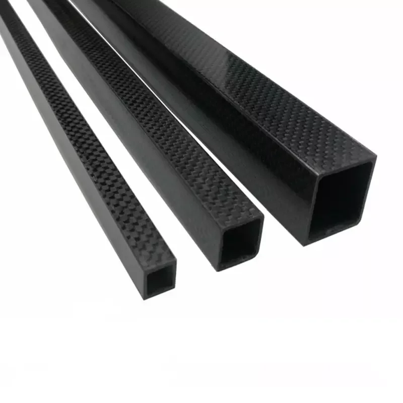 High strength square carbon fiber tubing 3k carbon fiber rectangular tube