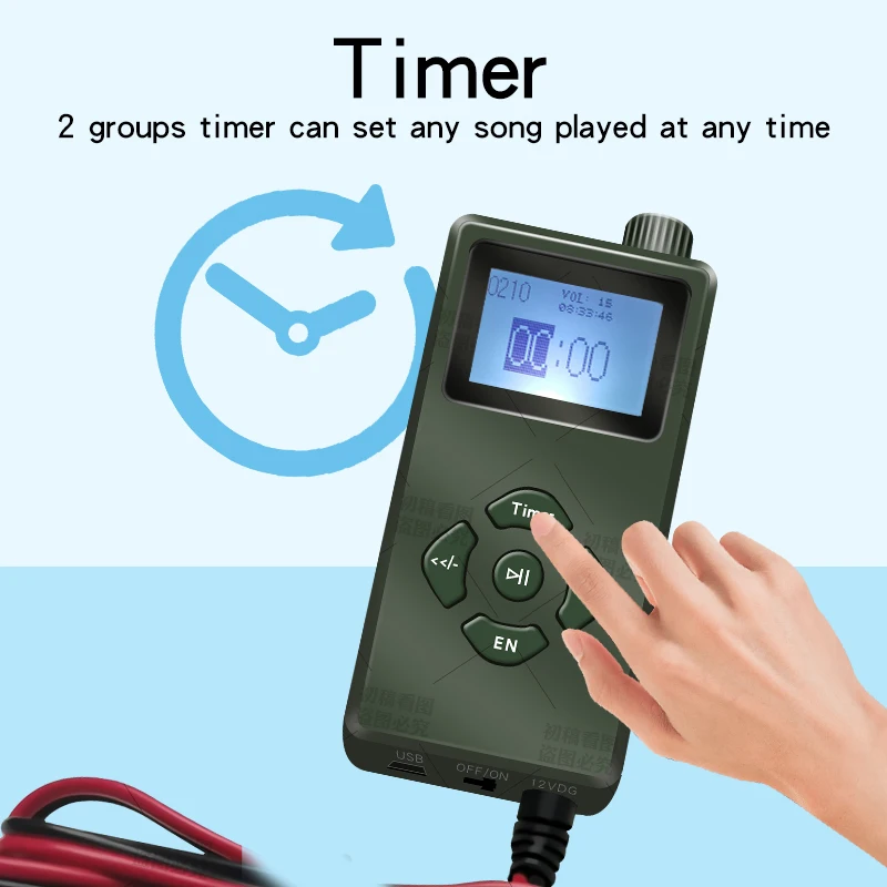 Factory wholesale waterproofMp3 Digital Hunting Bird Remote control Deer Call Predator Call Coyote Animal Caller CSW-920