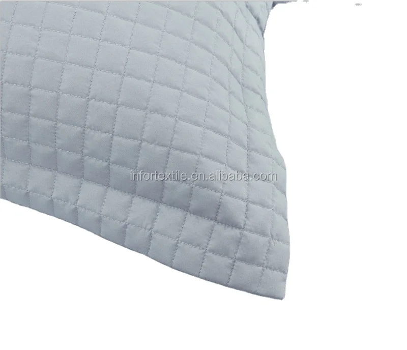 Wholesale best price and solid color quilted  3pcs microfiber polyester Bedding set for home hotel