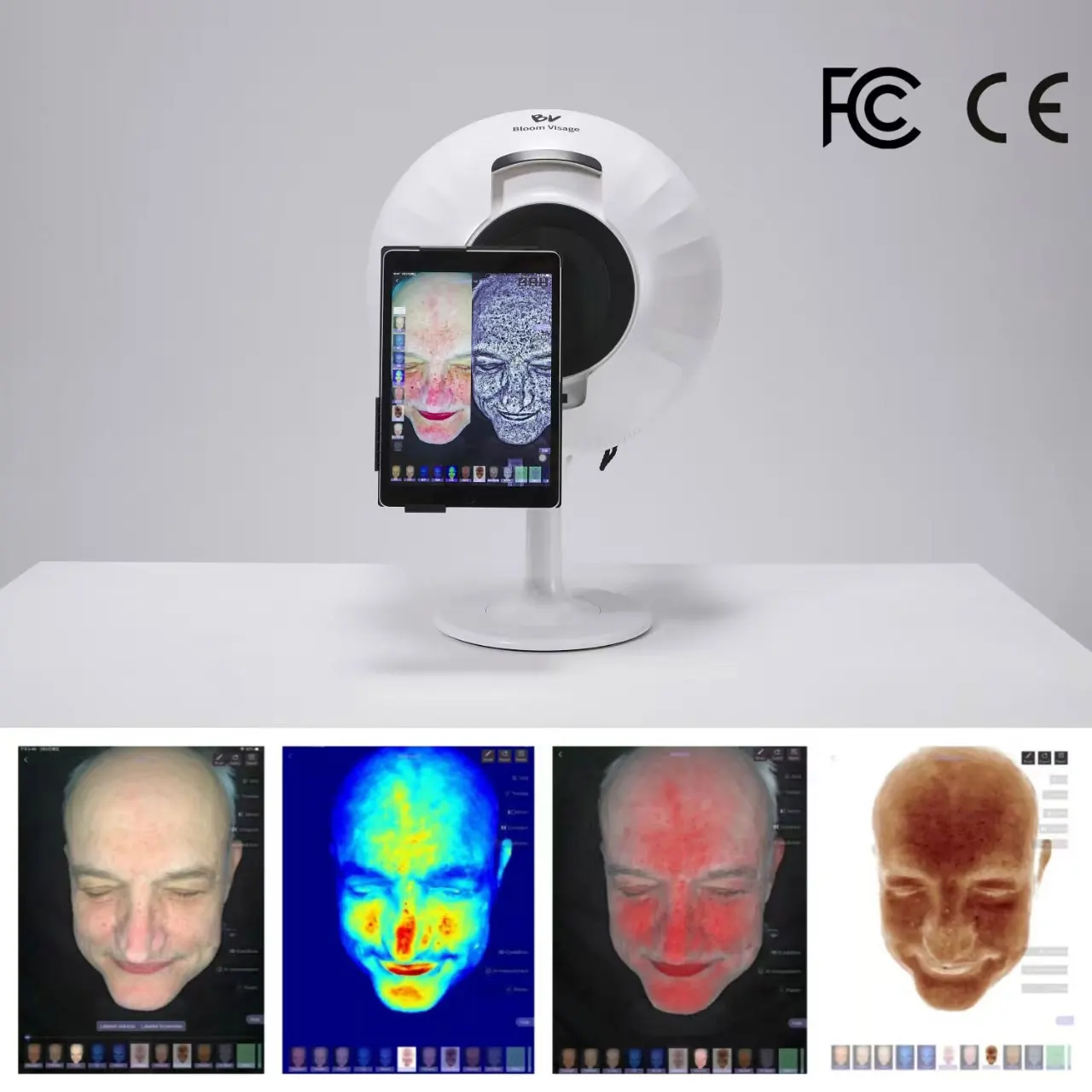 Portable Smart 3D Scanner Camera Device Facial Test Skin Analysis Machine Skin Analyzer Machine Portable skin scanner