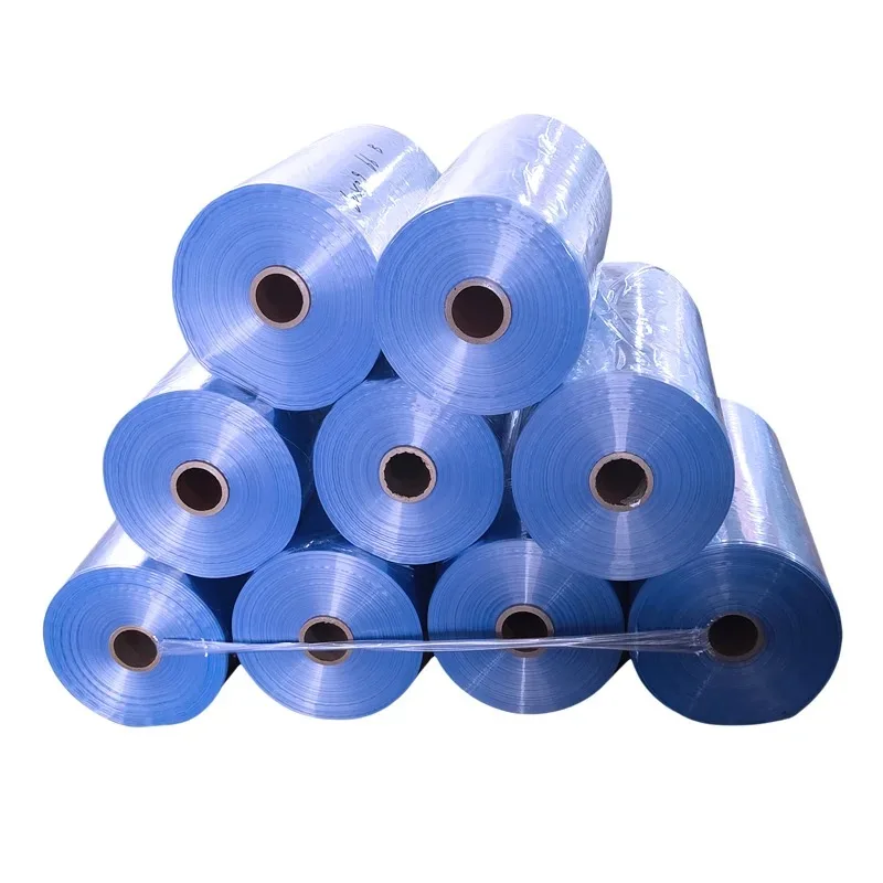 factory direct price Soft transparent Wrap Stretch window and doors pvc hot shrink film plastic vacuum roll shrink plastic