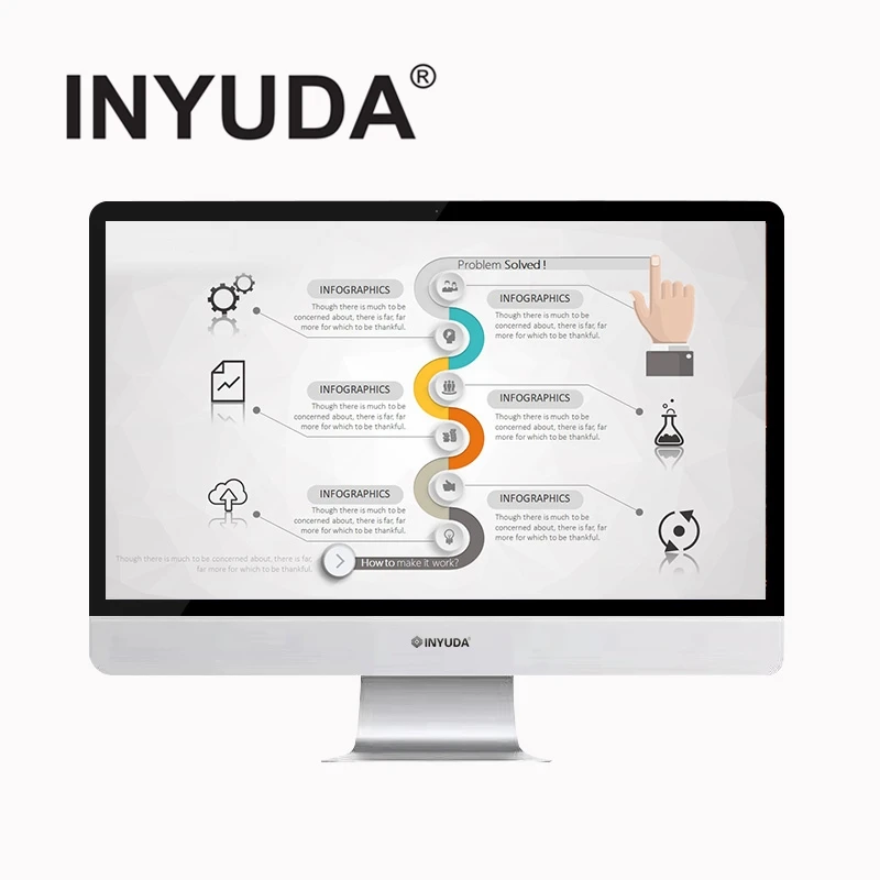 Factory Direct All in 1 Pc 27 Inch 4GB 128GB Cor I3 Personal Computer Gaming Bilgisayar Computer Pc All in One