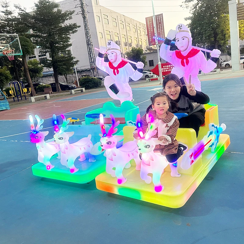 New Cool Timing Remote Start Luminous Electric Bumper Cars for Kids Indoor and Outdoor 24v  Battery Car for Amusement Park