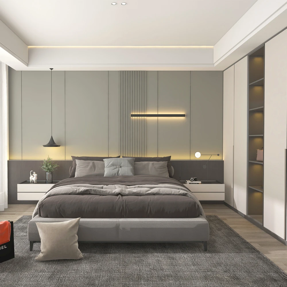 Оригинальный производитель виниловая ткань для спальни современная роскошная интерьерная деревянная настенная панель из ДПК