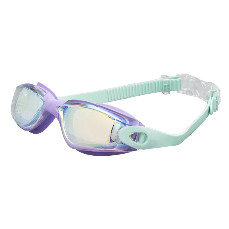 New Swimming goggles HD Custom Silicon Swimmer glasses Colorful PC lens reflective light unisex Swimming goggles for racing