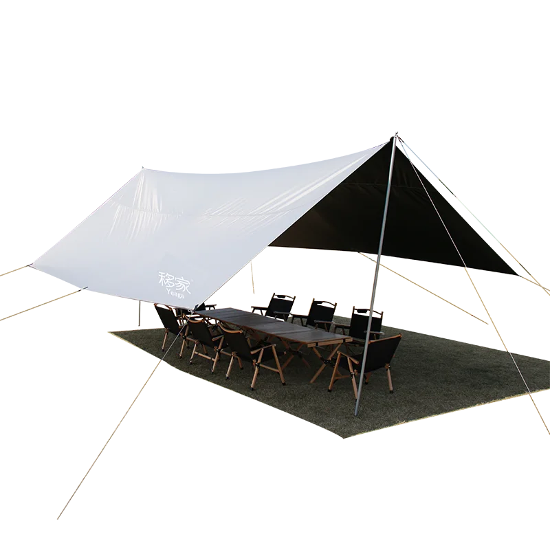 Outdoor Oxford Canopy Tent Rain fly Waterproof Fly Sheet Sunshade Leisure Camping Tarp Tent  For Sale