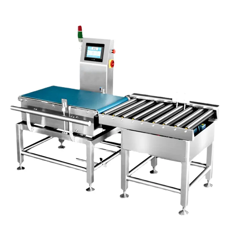 Online automatic weighing machine Food factory assembly line dynamic electronic weighing machine Weight weighing and sorting mac